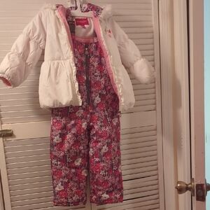 Floral Kids Snowsuit Set